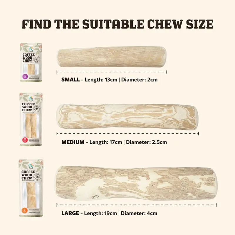 20% OFF Singapaw Coffee Wood Dog Chew (4 Sizes)