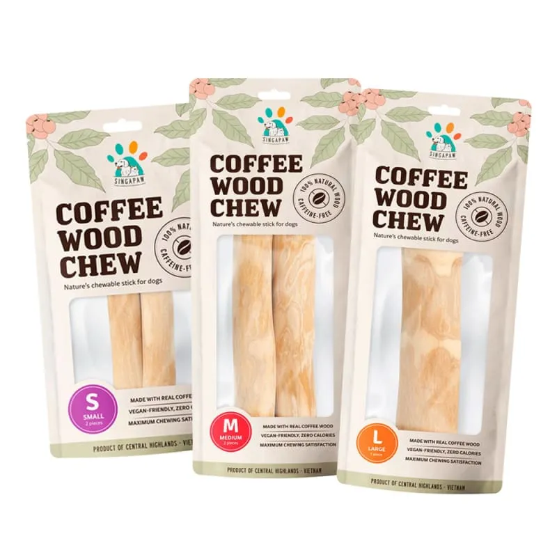 20% OFF Singapaw Coffee Wood Dog Chew (4 Sizes)