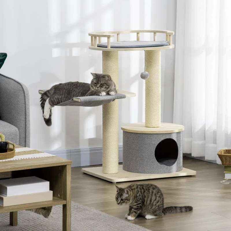35" Cat Tree Activity Centre - Natural