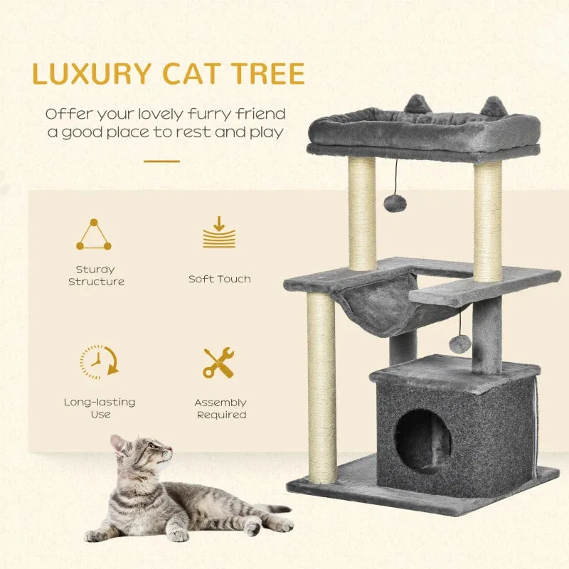 39.25'' Cat Tree Multi-Level - Gray
