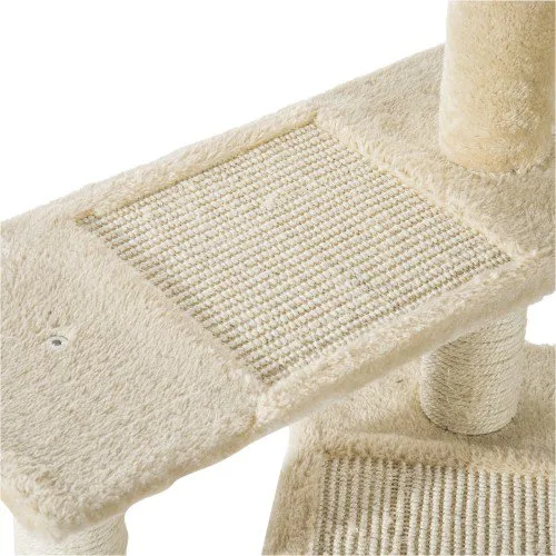 39" Cat Tree Scratch Tower with Revolving Steps