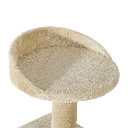 39" Cat Tree Scratch Tower with Revolving Steps