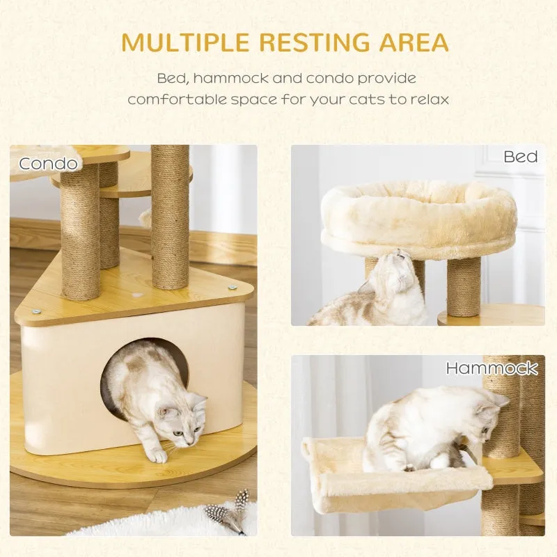 39" Multi-Level Cat Tree - Yellow