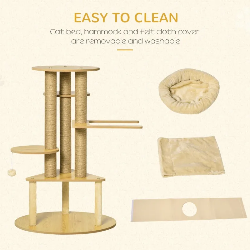 39" Multi-Level Cat Tree - Yellow