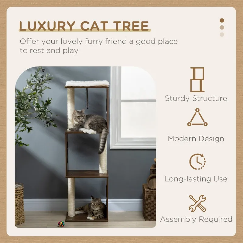 49" Multi-Level Cat Tree - Brown