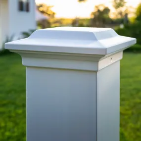 4x4 Aluminum Post Cap - White