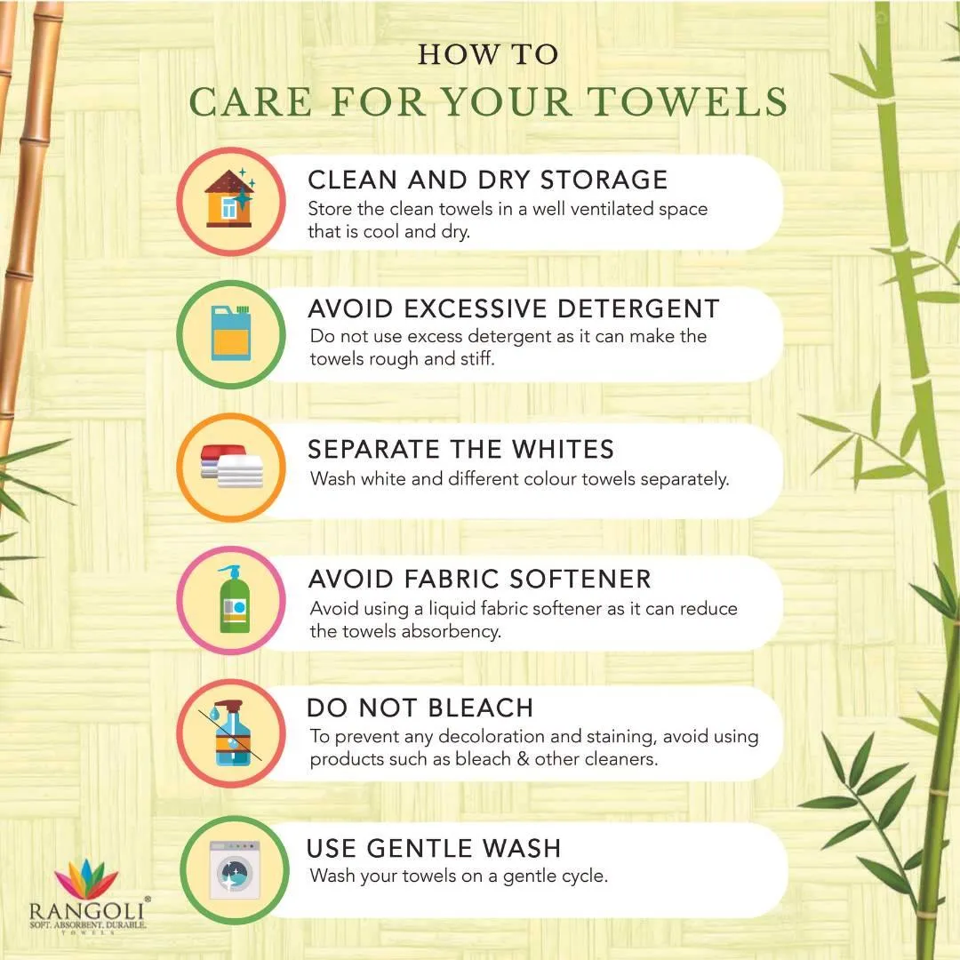 500 GSM Bamboo Towels Set Of 4 - Peach & Ash Grey | Ultra Soft & Highly Absorbent Towels