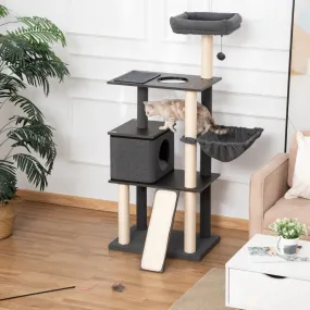58" Cat Tree Activity Center - Dark Grey