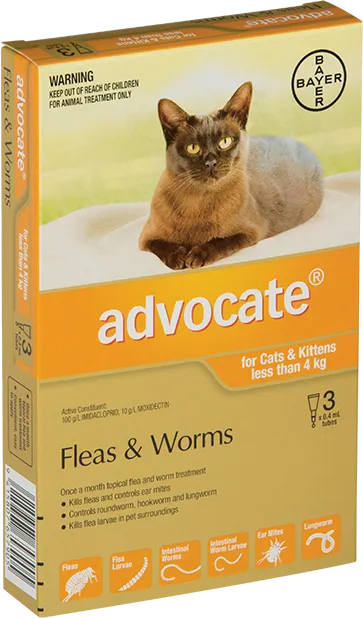 Advocate For Small Cats 0-4KG 3 Pack