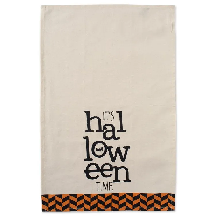 All Hallows Eve Halloween Printed Dish Towels Set of 2 Assorted