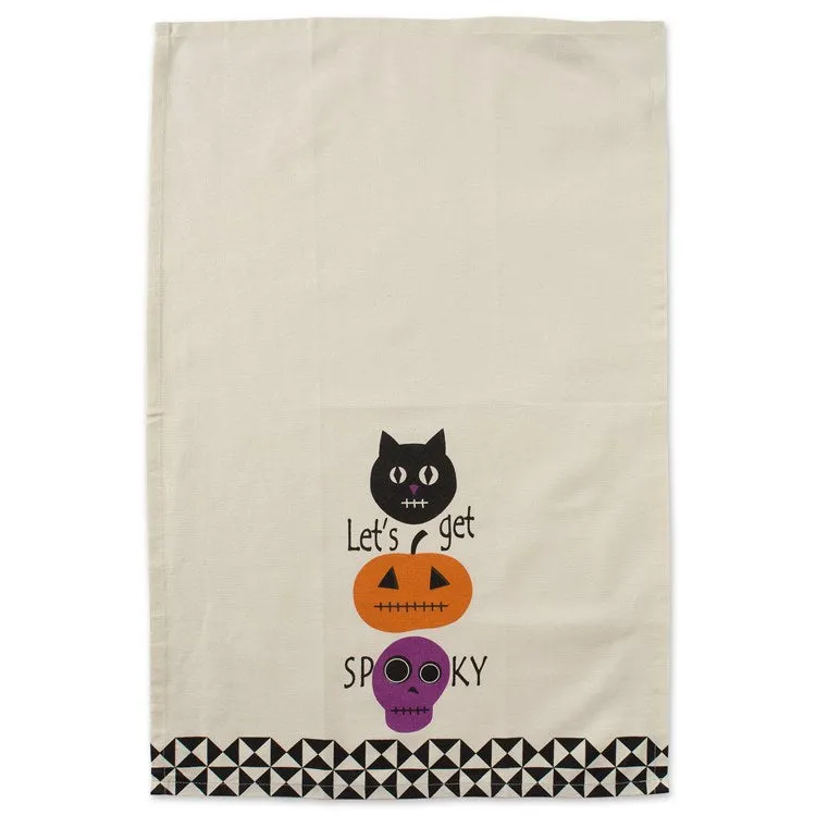 All Hallows Eve Halloween Printed Dish Towels Set of 2 Assorted