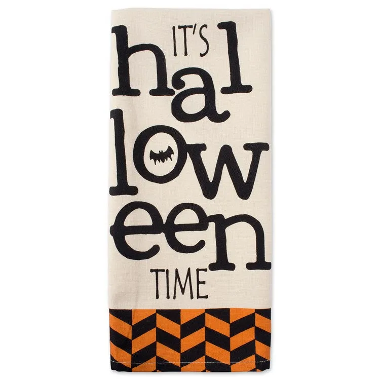 All Hallows Eve Halloween Printed Dish Towels Set of 2 Assorted