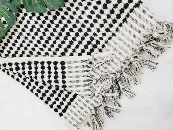 Bath Towels, Organic Turkish Cotton Pom Pom Towels