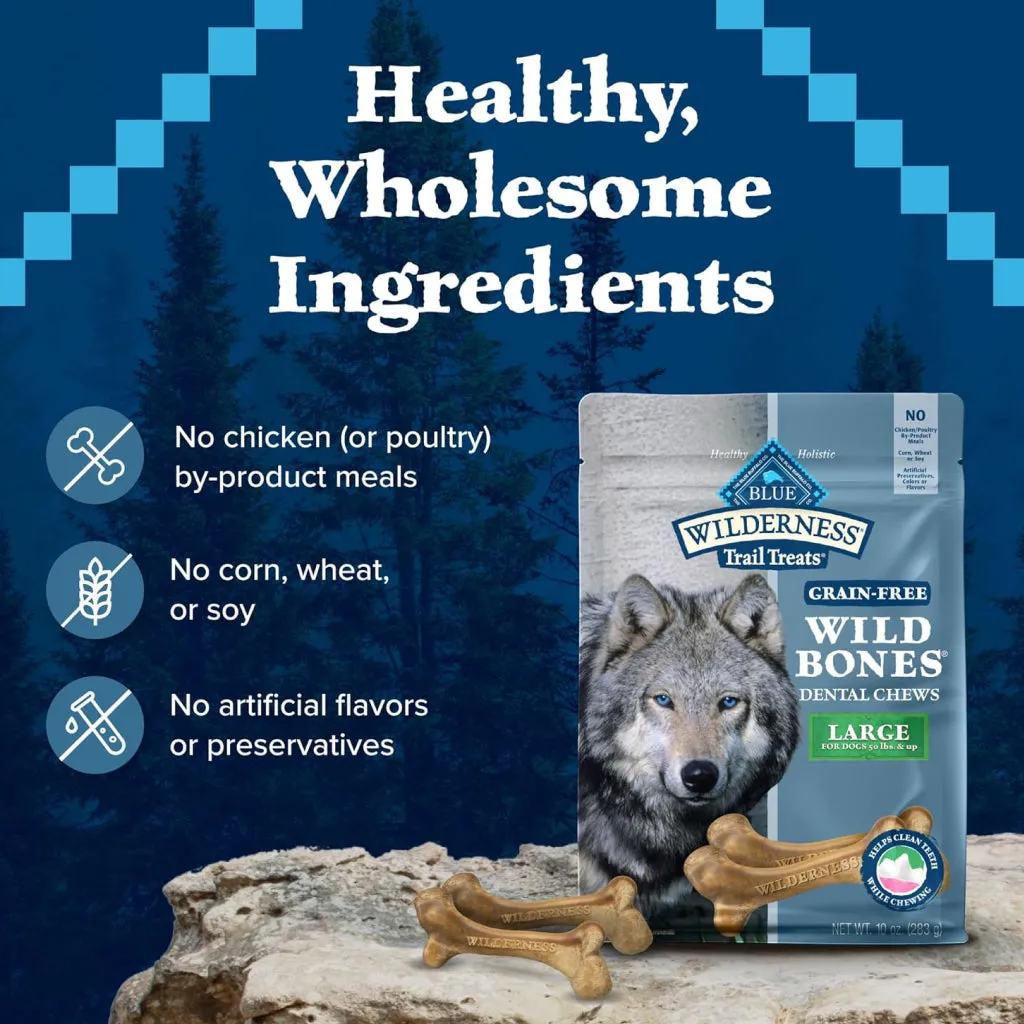 Blue Buffalo Wilderness Wild Bones Dental Treats (10 oz)