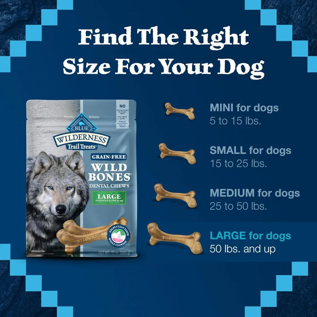 Blue Buffalo Wilderness Wild Bones Dental Treats (10 oz)