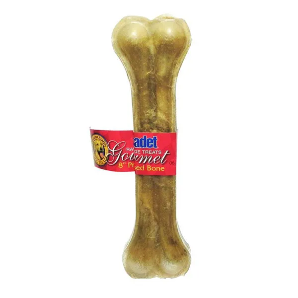 CADET - Pressed Rawhide Dog Treat Bone - 8" Long