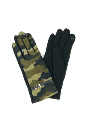 CAMO PRINT BAND GLOVES SMART TOUCH