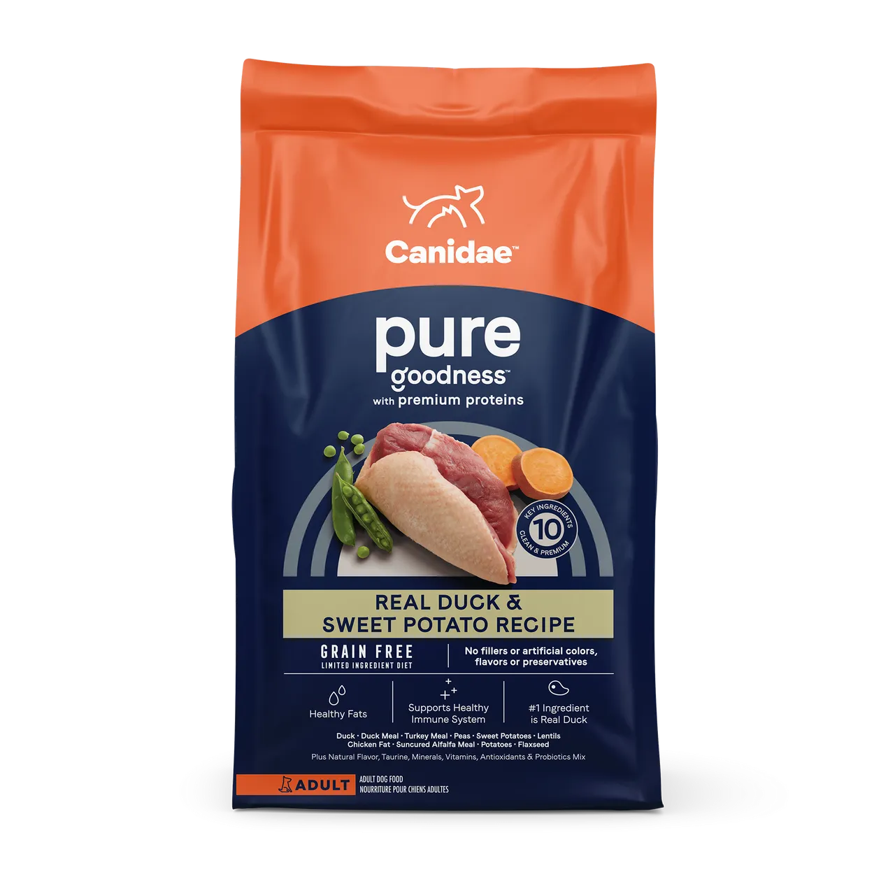 Canidae Pure Grain Free Adult Duck Dry Dog Food