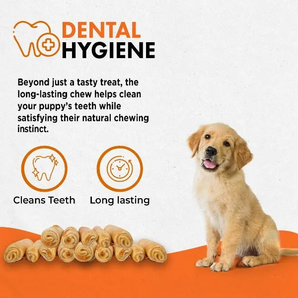 Canine Naturals Hide Free Chicken Rolls Puppy Chew