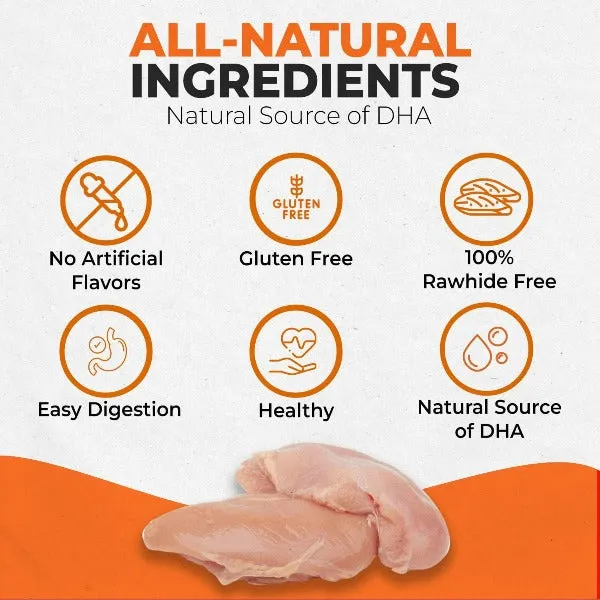 Canine Naturals Hide Free Chicken Rolls Puppy Chew