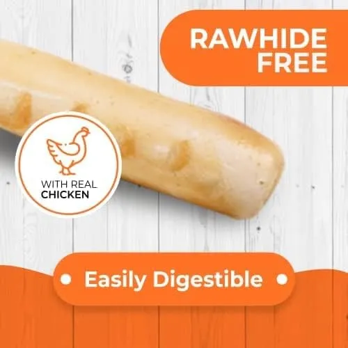 Canine Naturals Hide Free Chicken Rolls Puppy Chew