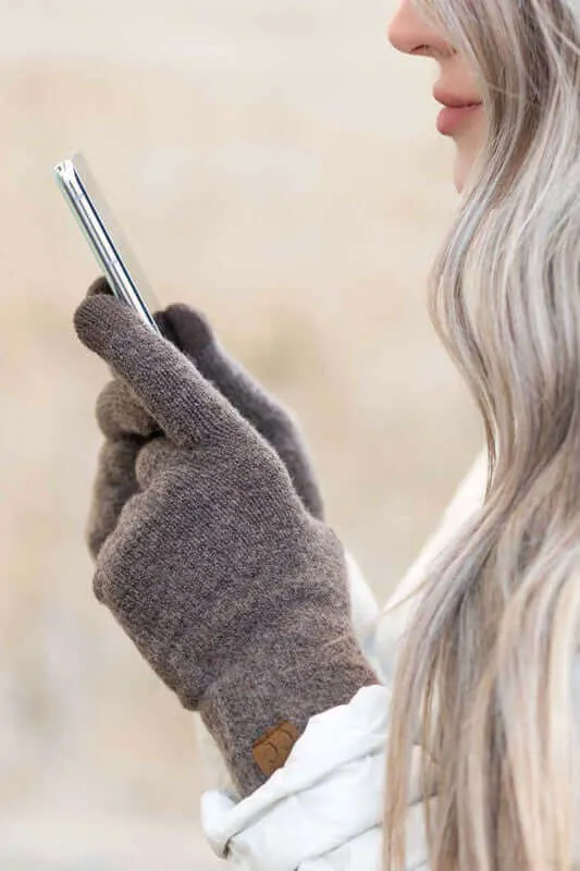 CC Cashmere Blend Touch Screen Gloves