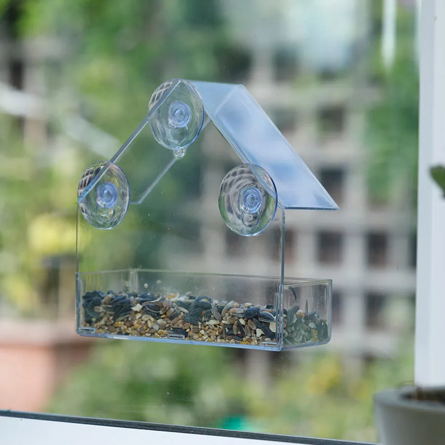 Clear Window Bird Feeder