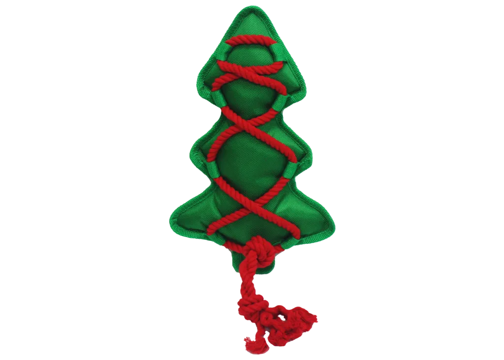 Cross-ropes holiday christmas tree