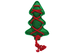 Cross-ropes holiday christmas tree
