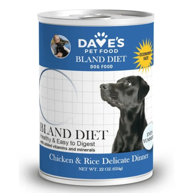 Dave's Pet Food Restricted Diet Bland Chicken & Rice Wet Dog Food 22oz
