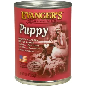Evangers Heritage Classic Puppy In Loaf Form Wet Dog Food, 12.8-oz, Case Of 12