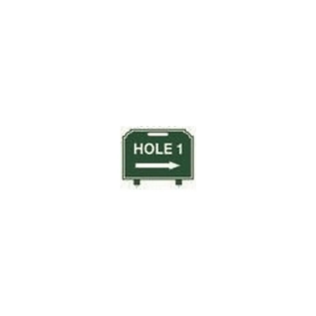 Fairway Sign - 12"x10" - Hole One Right Arrow