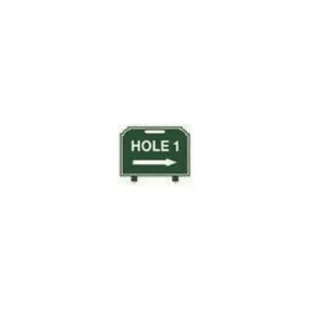 Fairway Sign - 12"x10" - Hole One Right Arrow