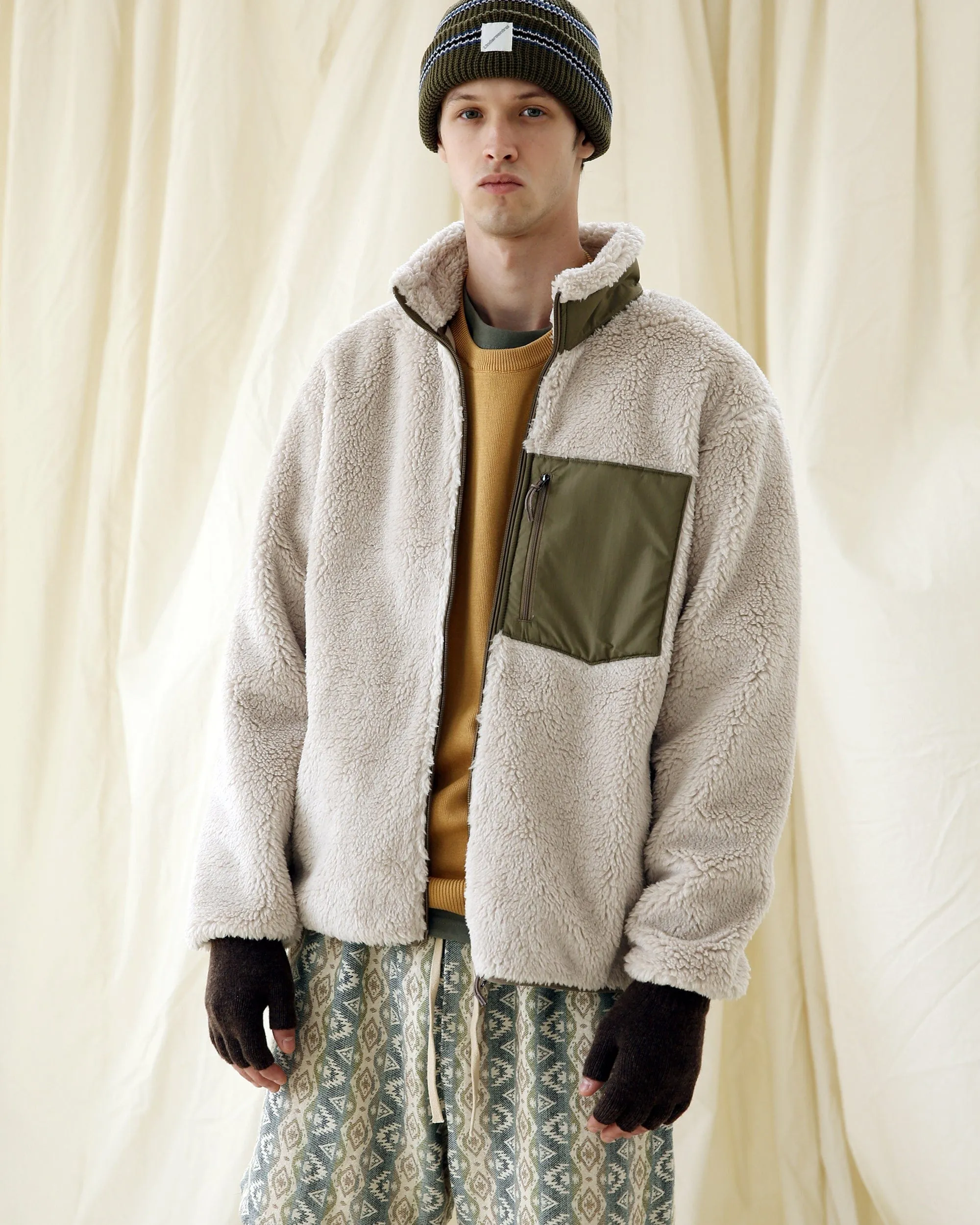 FINGERLESS / UDC / MELANGE / WOOD BROWN