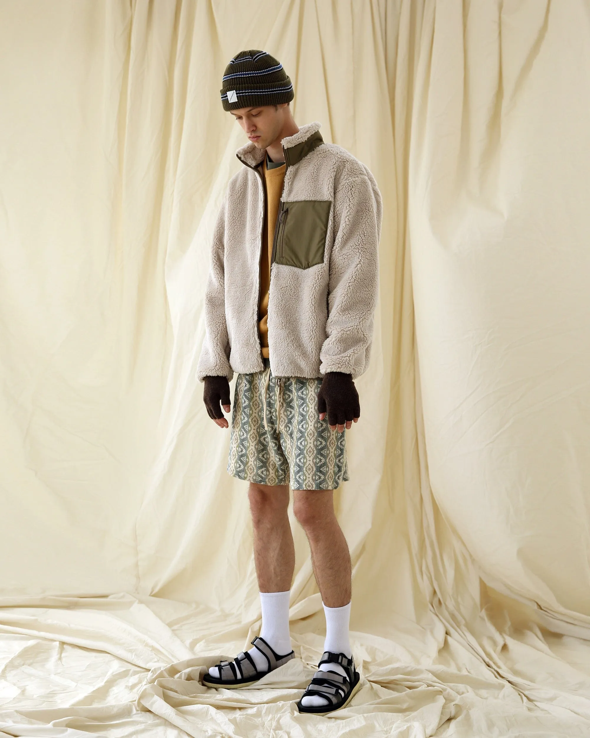 FINGERLESS / UDC / MELANGE / WOOD BROWN