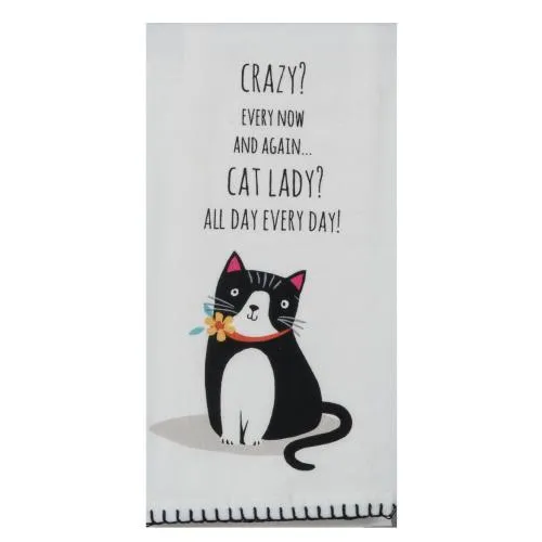 Flour Sack Towel Crazy? Eyery Now and Again...Cat Lady?
