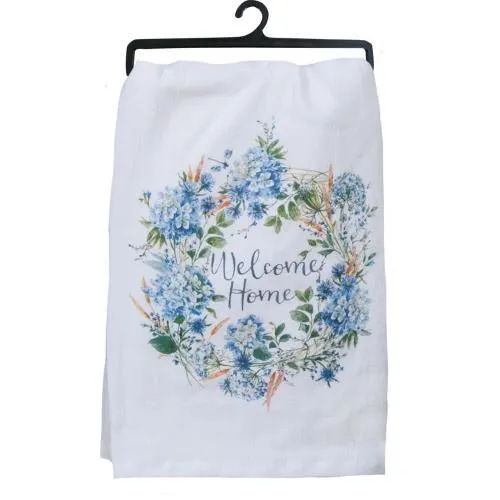 Flour Sack Welcome Home Bohemian Blue