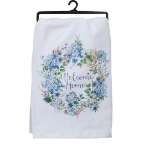 Flour Sack Welcome Home Bohemian Blue