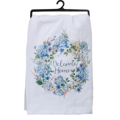 Flour Sack Welcome Home Bohemian Blue