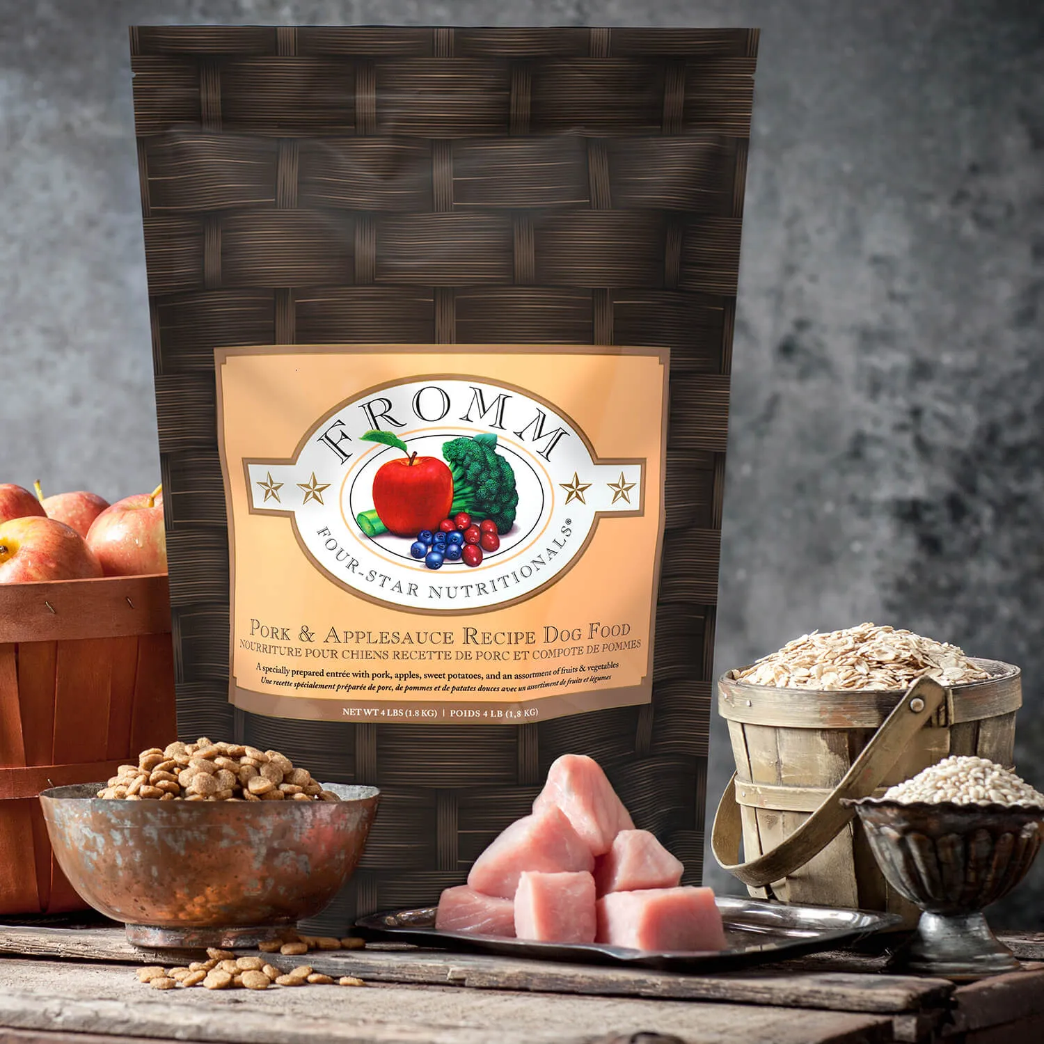 Four-Star Nutritionals Pork and Applesauce Recipe from Fromm
