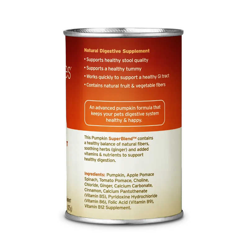 Fruitables Pumpkin Superblend 15-oz Can, Digestive Supplement