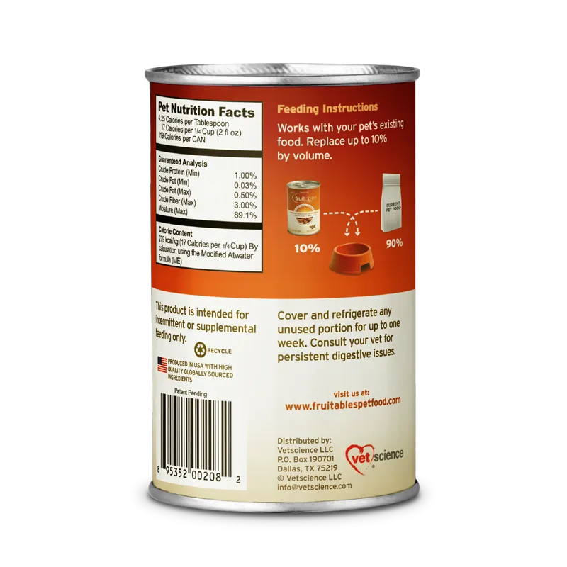 Fruitables Pumpkin Superblend 15-oz Can, Digestive Supplement