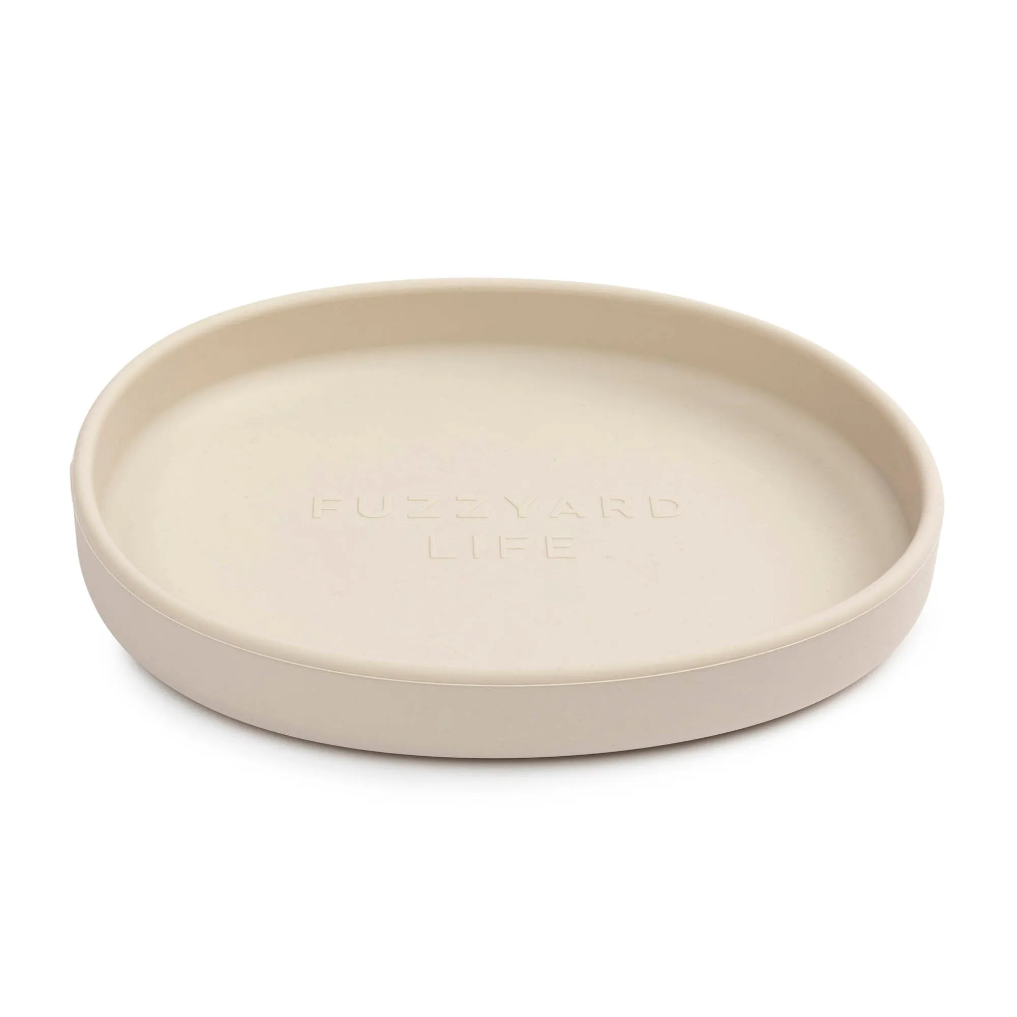 FuzzYard Life Silicone Cat Dish Sandstone