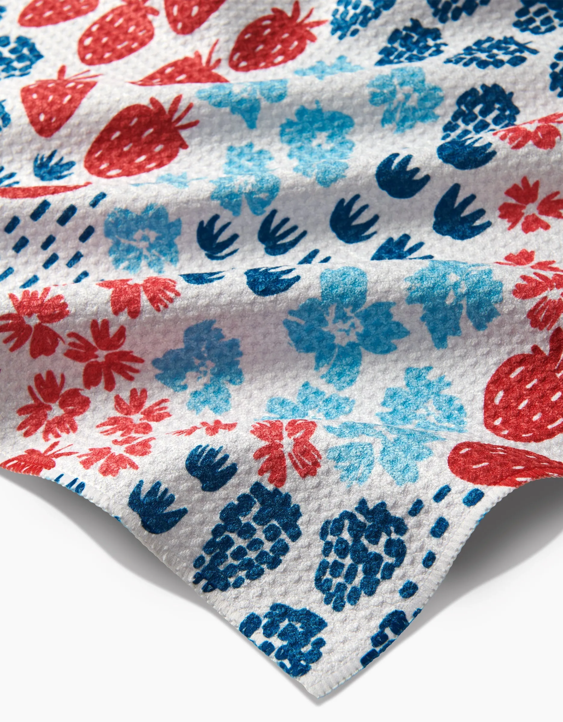Geometry Towels Berry Meadow Kitchen Tea Towel