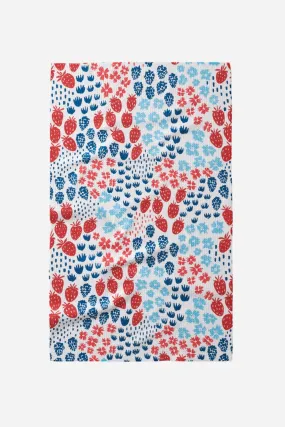 Geometry Towels Berry Meadow Kitchen Tea Towel