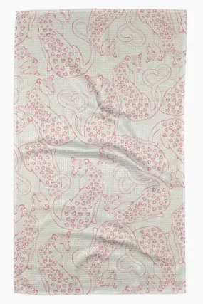 Geometry Towels Cat Lover Kitchen Tea Towel