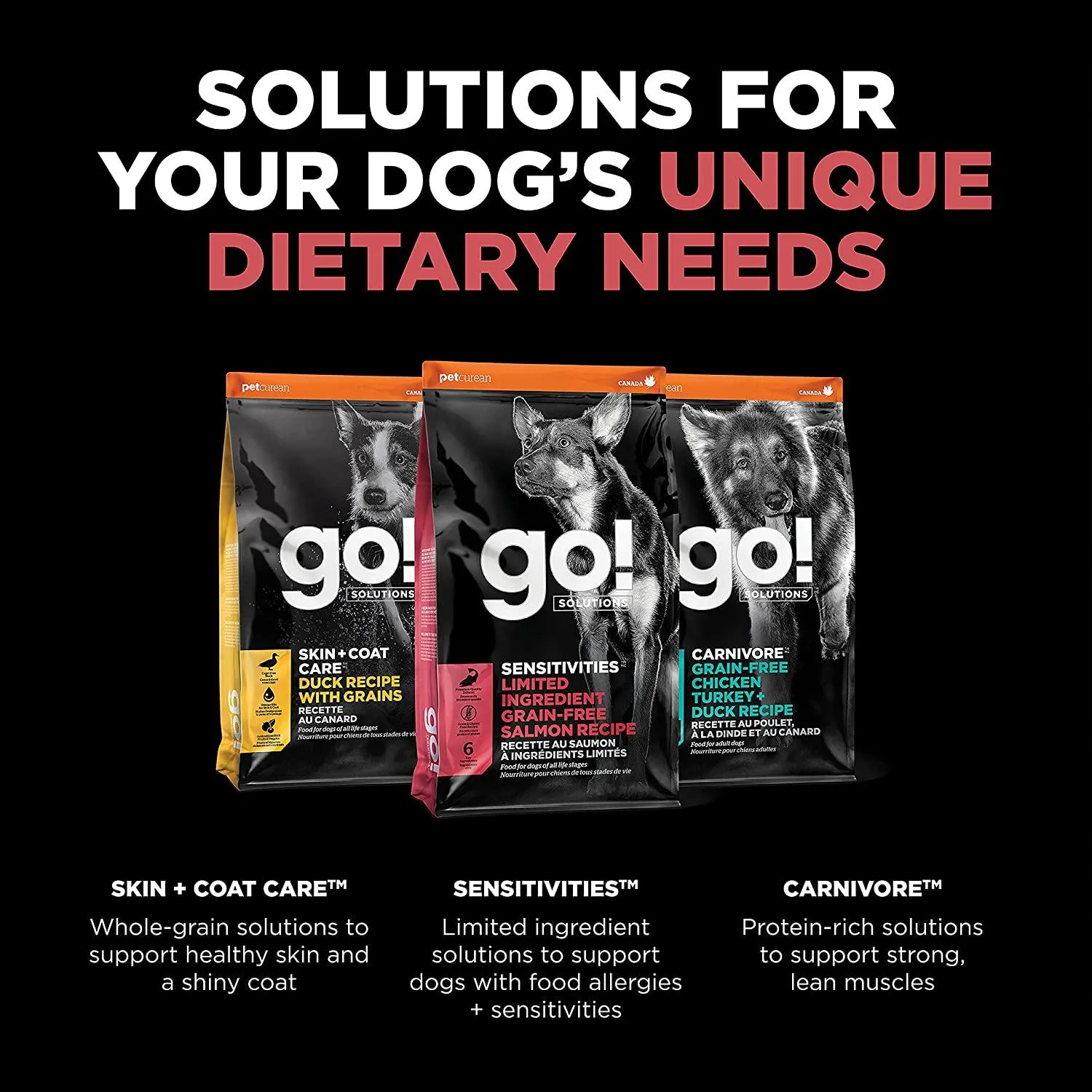 Go! Sensitivities Limited Ingredient Grain Free Salmon recipe for dogs