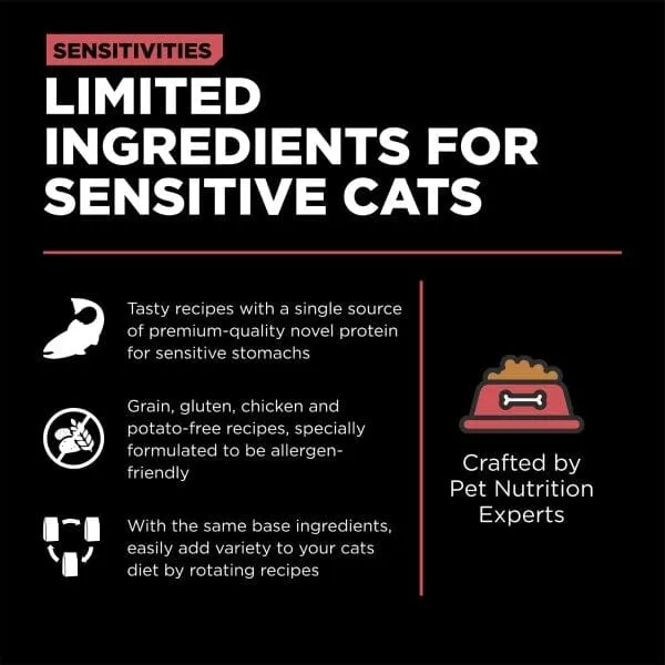 Go! Solutions Sensitivities Limited Ingredient Grain Free Salmon Recipe Dry Cat Food, 6lb