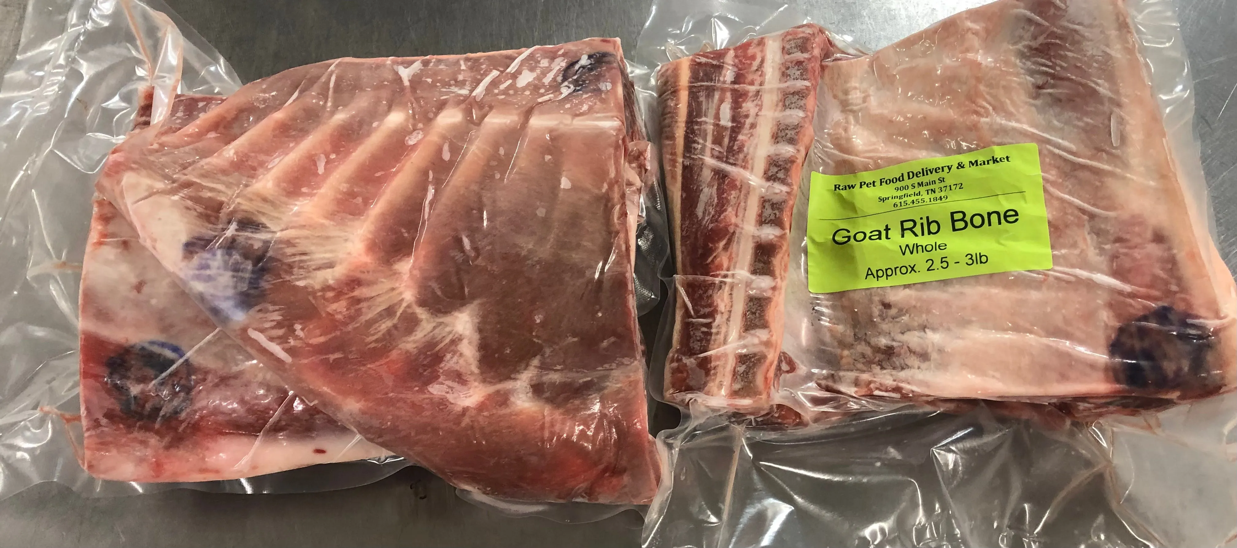 Goat Rib Bones, Fresh Raw