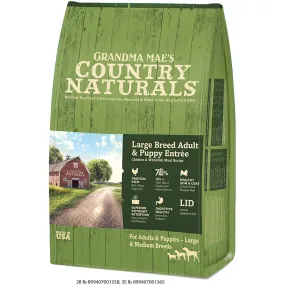 Grandma Mae's Country Naturals Large Breed Dry Dog Food 32lb